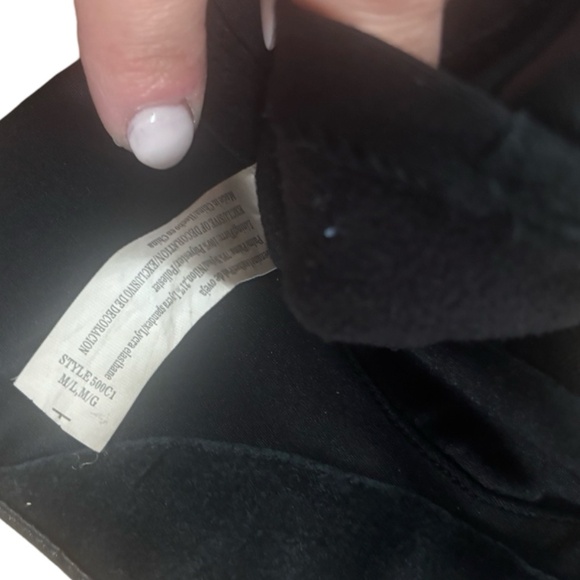 Y2K Leather Driving Gloves - Black w/ White stitching - Medium - Picture 2 of 5